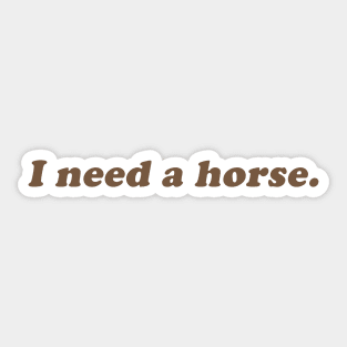 I need a horse Sticker